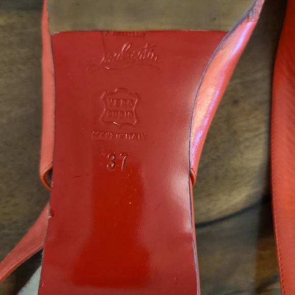 Christian Louboutin Coral Lace Slingback Flats - Picture 13 of 14